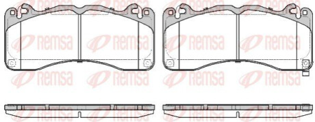 Колодки гальмівні дискові REMSA 174902 (фото 1)