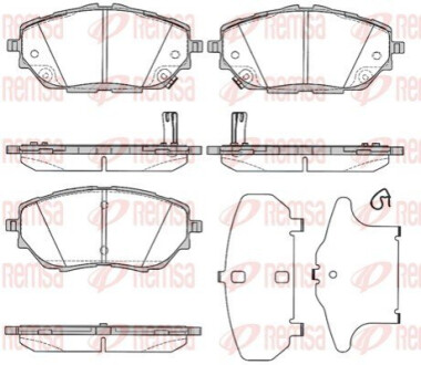 Колодки гальмівні дискові REMSA 1786.02