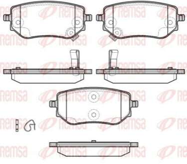 Гальмівні колодки задні NAVARA 2.3 15-, MERCEDES-BENZ, RENAULT REMSA 180202