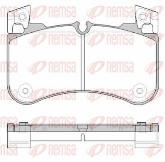 Колодки гальмівні дискові (комплект 4 шт) REMSA 1831 00