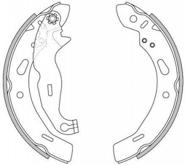 Колодки гальмівні (задні) Ford Fiesta 08- (барабанні) (200x32) REMSA 4278 00 (фото 1)