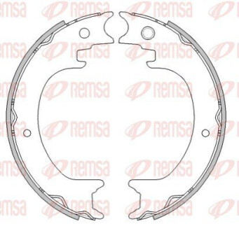 Колодки гальмівні барабанні (комплект 4 шт) REMSA 4279.00