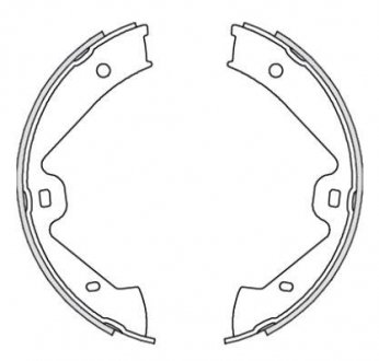 Колодки гальмівні барабанні REMSA 4675.00