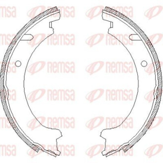 Колодки гальмівні барабанні REMSA 4721.00 (фото 1)