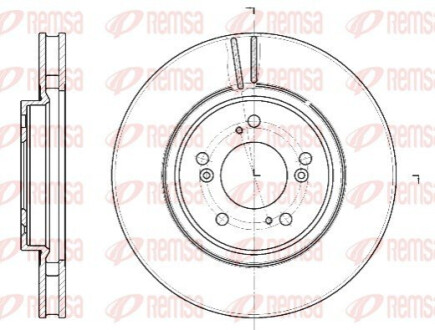 Диск гальмівний REMSA 61129.10