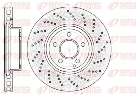 Диск гальмівний REMSA 61185.10