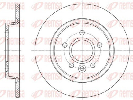 Тормозной диск REMSA 6159000