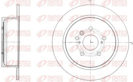 Диск гальмівний REMSA 61650.00