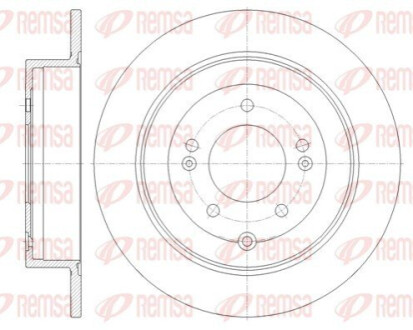 Диск гальмівний REMSA 61779.00