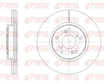 Диск гальмівний REMSA 62108.10