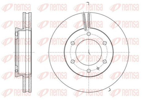 Диск гальмівний передн.Ranger 11- REMSA 6252610