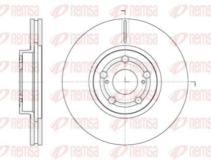 Тормозной диск REMSA 6701.10