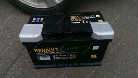 Батарея аккумуляторная 12В 85Ач 760А(EN) R+ RENAULT 7711419085