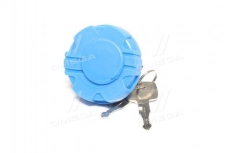 Пластиковая синяя крышка бака DAF, MAN, MB 40 мм (с ключом) - (UNIAB002 / A0004702705002 / A0004702705) RIDER RD19-65-235