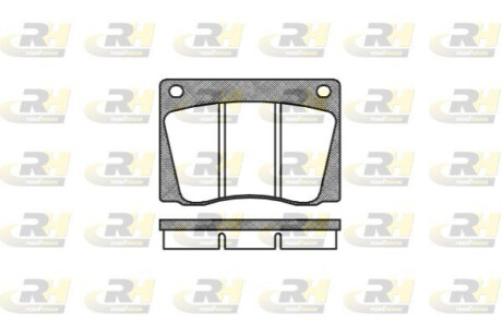 Гальмівні колодки, дискове гальмо (набір) ROADHOUSE 203700