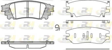 Колодки тормозные (задние) Lexus NX 2.0/2.5 16V 14-/Toyota Alphard 3.5 15- (Akebono) ROADHOUSE 2163600