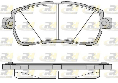 KLOCKI HAMULCOWE FORD KA+ 16> 17,6MM PRZOD SZT ROADHOUSE 2172800