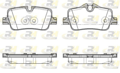 Колодки гальмівні (задні) BMW 3 (G20/G21/G80/G81/G28)/4 (G22/G23/G82/G83/G26) 18-/2 (G42/G87) 21- ROADHOUSE 2187300