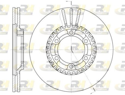 Гальмівний диск ROADHOUSE 644610