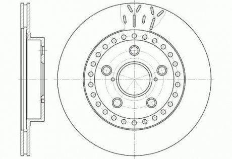Гальмівний диск ROADHOUSE 6561.10 (фото 1)