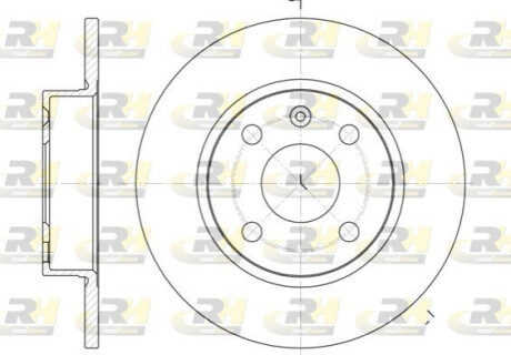 Гальмівний диск ROADHOUSE 673800