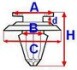 Кліпси, затискачі і кріплення ROMIX ROMC60554 (фото 1)