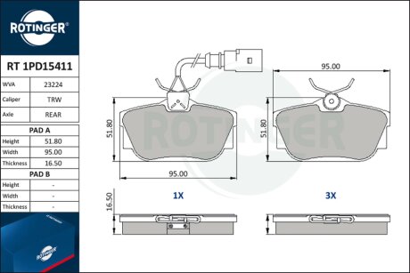 Автозапчастина Rotinger RT 1PD15411