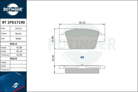 Автозапчастина Rotinger RT 1PD17190