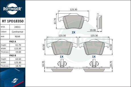 Автозапчастина Rotinger RT 1PD18350