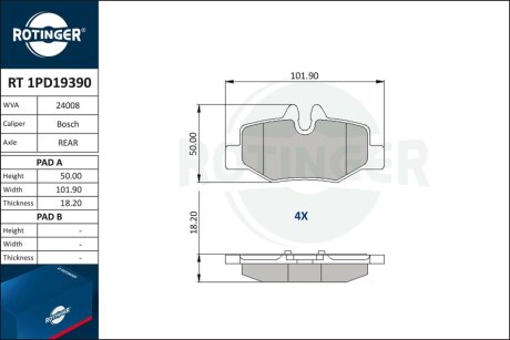 Автозапчастина Rotinger RT 1PD19390