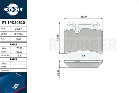 Автозапчастина Rotinger RT 1PD20610