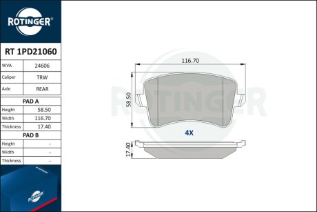 Автозапчастина Rotinger RT 1PD21060