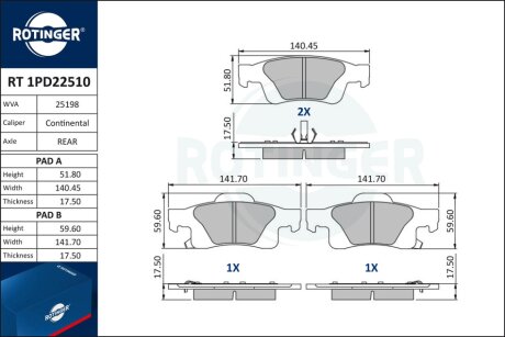 Автозапчастина Rotinger RT 1PD22510