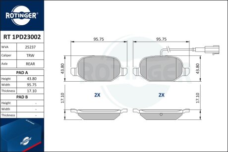 Автозапчастина Rotinger RT 1PD23002