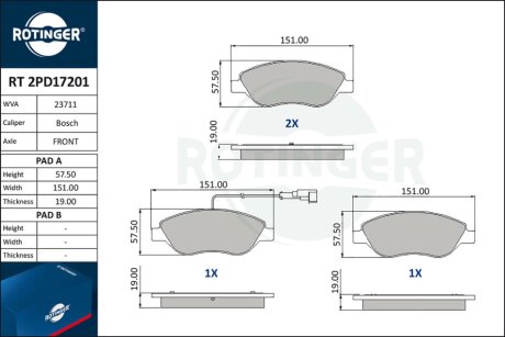 Автозапчастина Rotinger RT 2PD17201