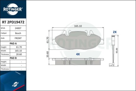 Автозапчастина Rotinger RT 2PD19472