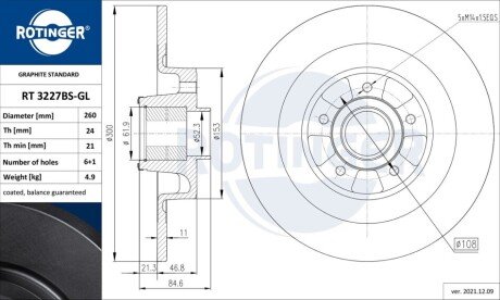 HAM.TARCZA /T/VELSATIS 3.5 02- Rotinger RT3227BSGL