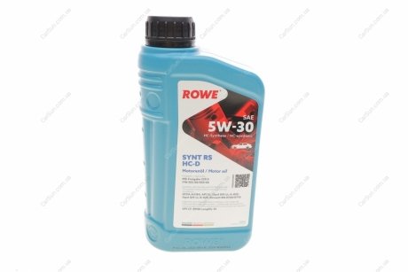 Олива 5W30 HIGHTEC SYNT RS HC-D (1L) (MB 229.5/VW 502 00/505 00/GM-LL-A-025/BMW Rowe 20060-0010-99