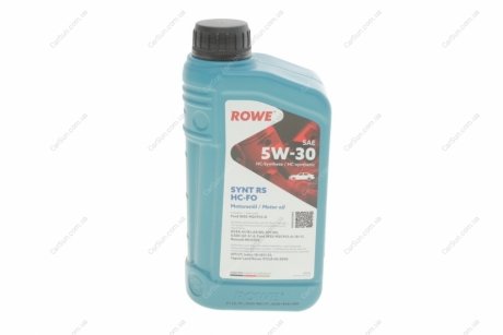 Олива 5W30 HIGHTEC SYNT RS HC-FO (1L) (WSS-M2C913-D/ILSAC GF-3/-4/RN 0700/18-181 Rowe 20146-0010-99