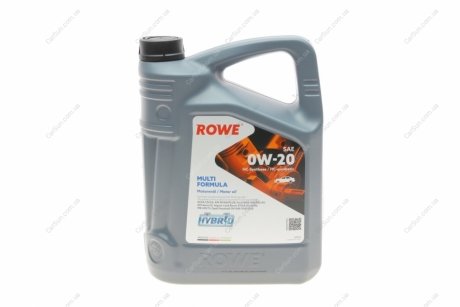 Олива 0W20 HIGHTEC MULTI FORMULA (5L) (MB 229.71/GM dexos D) (ACEA C5/C6) (API S Rowe 20202-0050-99