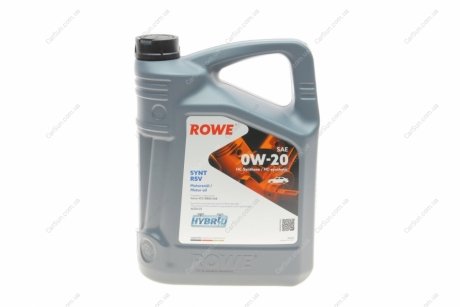 Олива моторна HIGHTEC SYNT RSV SAE 0W-20 (5 L) Rowe 20260-0050-99