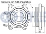 Підшипник передній маточини з ABS 166 98-02 RUVILLE 220722 (фото 2)