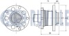 Ступиця зад. ABS+ Audi A6 Skoda Superb I VW Passat 1.6-3.7 06.94-03.08 RUVILLE 220724 (фото 2)