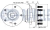 Підшипник маточини (передньої) Jeep Commander/Grand Cherokee 04-10 RUVILLE 221247 (фото 2)