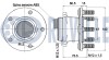 Підшипник маточини (задньої) Mitsubishi Lancer 07-/Outlander 06-12 (+ABS) RUVILLE 221686 (фото 2)