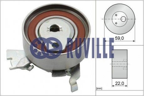 Ролик натяжитель ремня ГРМ Opel 1.8-2.0 92- RUVILLE 55315 (фото 1)
