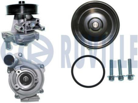 Помпа води Ford Transit/Ranger 2.2TDCi 11-/Land Rover Defender 2.2Td4 11-16 (R/B) (7 лоп) (7 кан) RUVILLE 561643