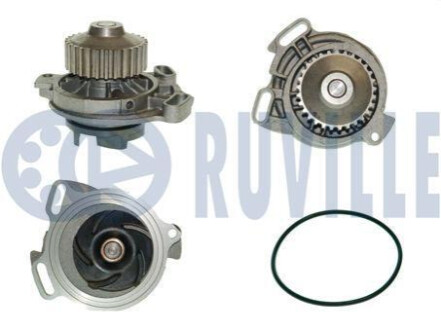 Помпа води Audi 90/100/200 2.0/2.2/2.2E/2.3/2.3E/quattro 85-91 (29z) RUVILLE 56619P