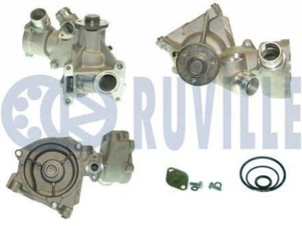 Помпа воды с крышкой S124, W124, W202, R129, W210 RUVILLE 56838