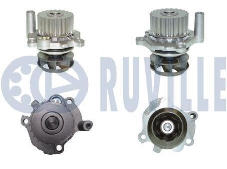 Водяна помпа VAG A3/A4/A6/Fabia/Octavia/Superb/Bora/Caddy III/Golf IV/Passat/T-5 1.8/1.8T 20V/2.0 Ecofuel 1996- RUVILLE 56864A